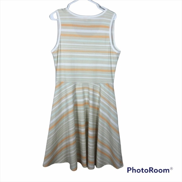 LuLa roe Women’s tan and cream striped summer dress with pockets Size XL - Picture 9 of 11